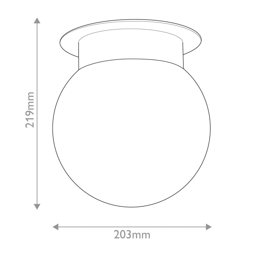 Kichler KL-ALBERS-F-G-CPZ-Candeeiro de tecto ALBERS 1xE27/40W/230V diâmetro 20,3 cm dourado