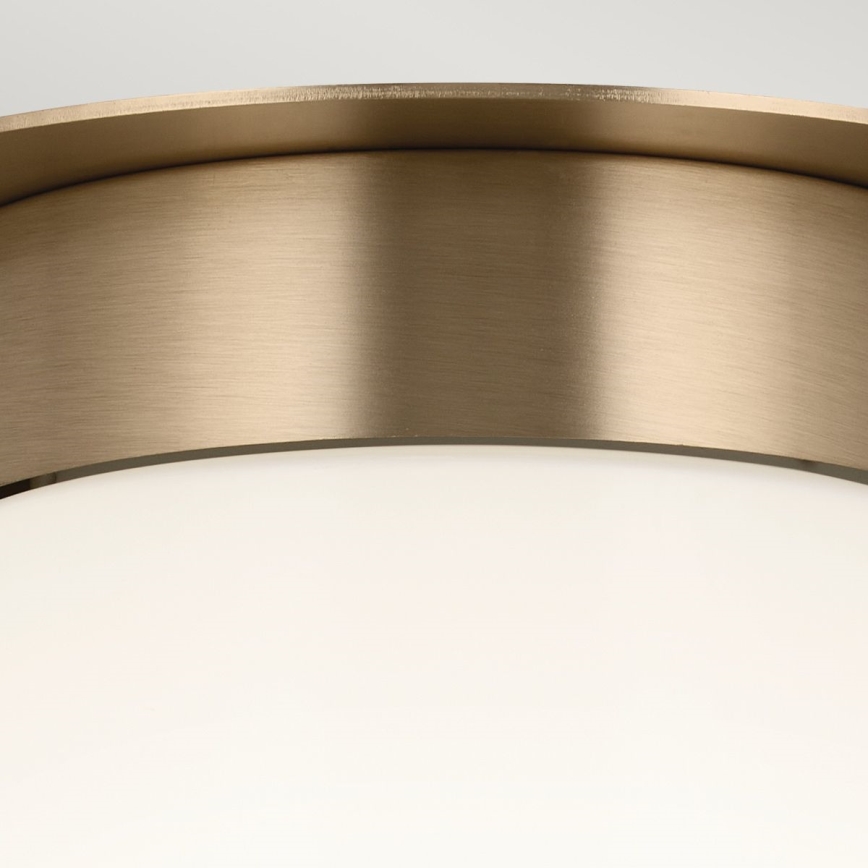 Kichler - Candeeiro de tecto ALBERS 1xE27/40W/230V diâmetro 21,6 cm bronze