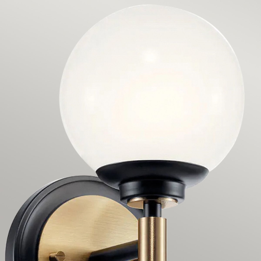 Kichler - Aplique de parede LED para casa de banho BENNO 2xG9/3W/230V dourado IP44