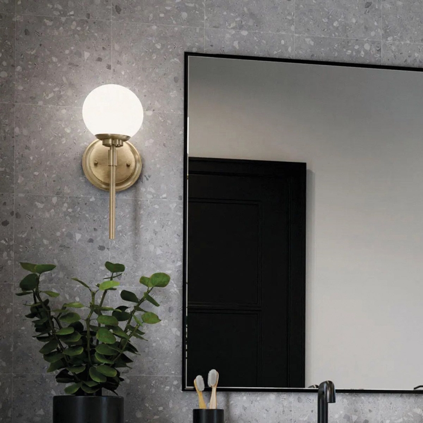 Kichler - Iluminação de parede de casa de banho LED BENNO 1xG9/3W/230V IP44 latão