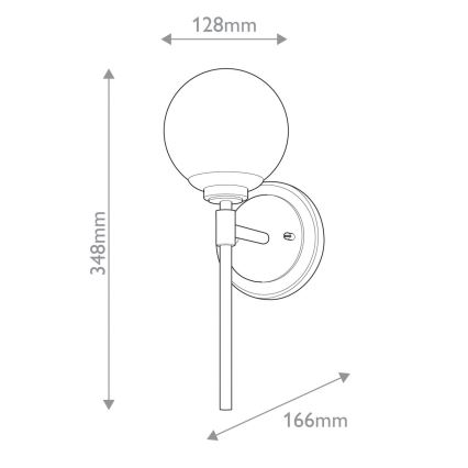 Kichler - Iluminação de parede de casa de banho LED BENNO 1xG9/3W/230V IP44 latão