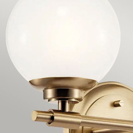Kichler - Iluminação de parede de casa de banho LED BENNO 2xG9/3W/230V IP44 latão