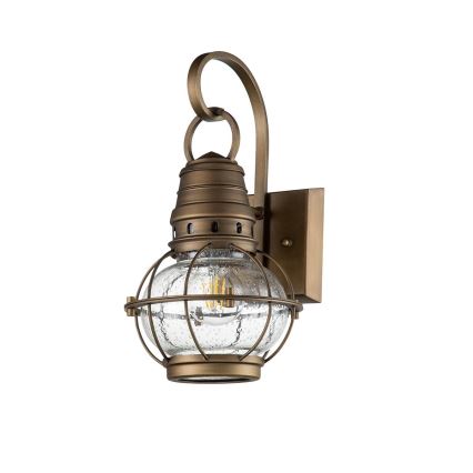 Kichler - Aplique de parede exterior BRIDGE POINT 1xE27/60W/230V IP44 latão