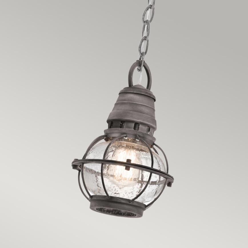 Kichler - Candeeiro suspenso exterior BRIDGE POINT 1xE27/60W/230V IP44