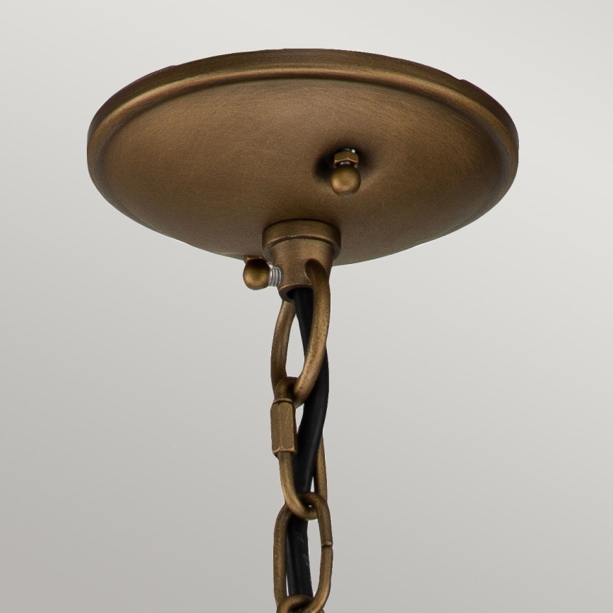 Kichler - Candeeiro suspenso para exterior com corrente BRIDGE POINT 1xE27/60W/230V IP44 bronze