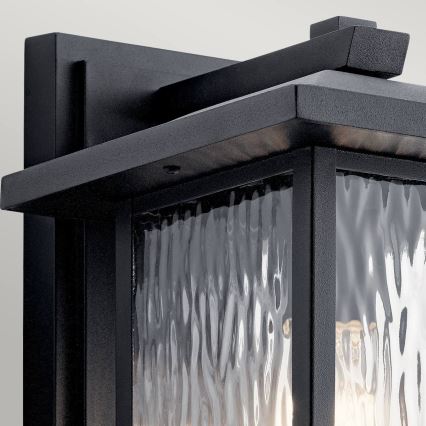 Kichler - Iluminação de parede exterior CAPPANNA 1xE27/60W/230V IP44 preto