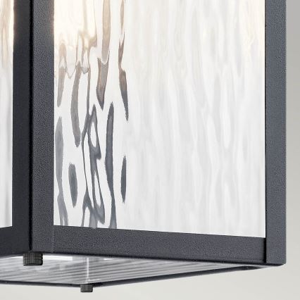 Kichler - Iluminação de parede exterior CAPPANNA 1xE27/60W/230V IP44 preto