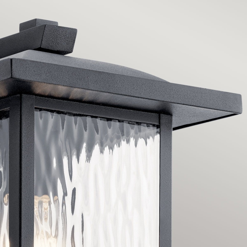 Kichler - Iluminação de parede exterior CAPPANNA 1xE27/60W/230V IP44 preto
