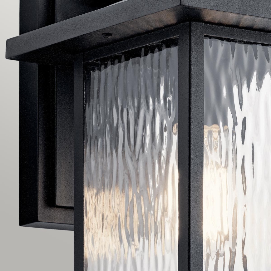Kichler - Iluminação de parede exterior CAPPANNA 1xE27/60W/230V IP44 preto