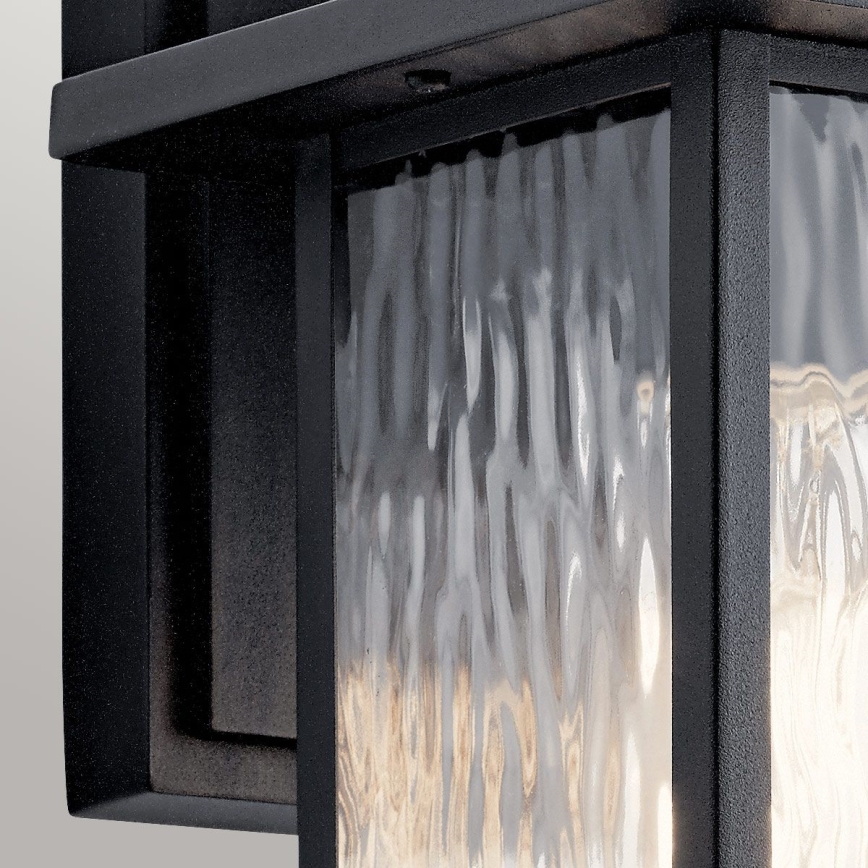 Kichler - Iluminação de parede exterior CAPPANNA 1xE27/60W/230V IP44 preto