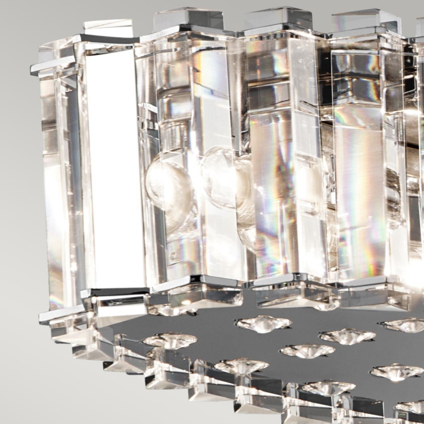 Kichler - Candeeiro suspenso para casa de banho LED CRYSTAL SKYE 12xG9/3W/230V IP44