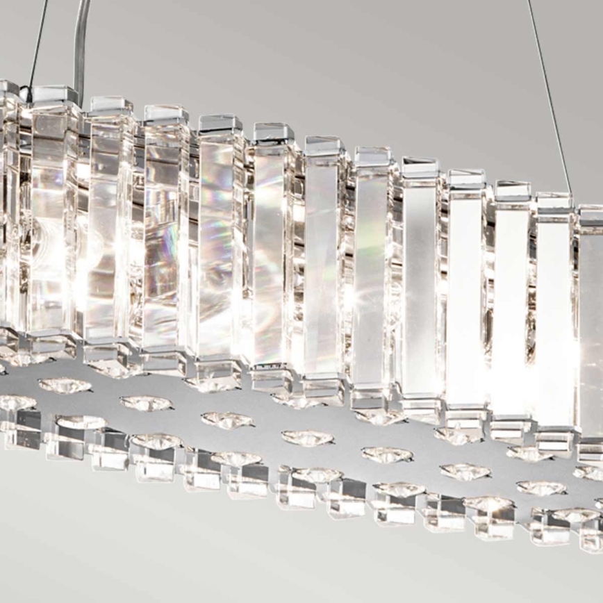 Kichler - Candeeiro suspenso para casa de banho LED CRYSTAL SKYE 8xG9/3W/230V IP44