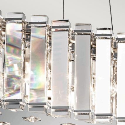 Kichler - Candeeiro suspenso para casa de banho LED CRYSTAL SKYE 8xG9/3W/230V IP44
