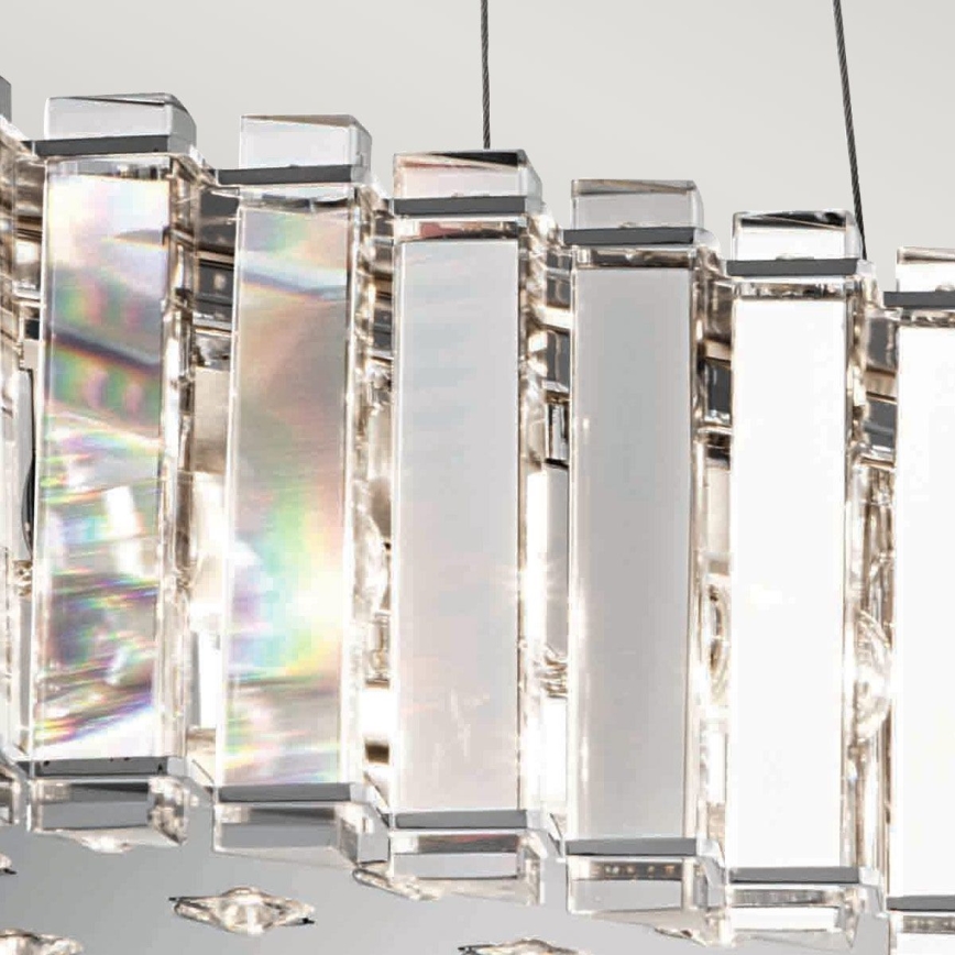 Kichler - Candeeiro suspenso para casa de banho LED CRYSTAL SKYE 8xG9/3W/230V IP44