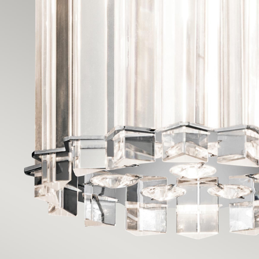 Kichler - Candeeiro suspenso para casa de banho LED CRYSTAL SKYE 2xG9/3W/230V IP44
