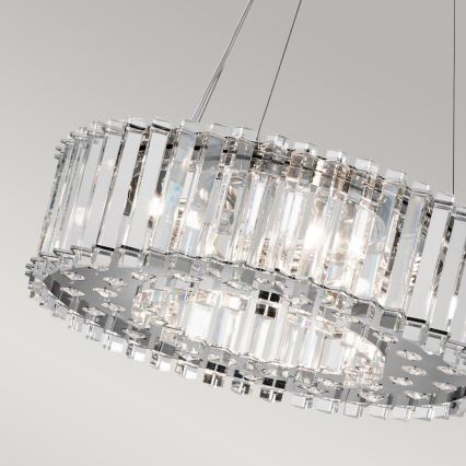 Kichler - Candeeiro suspenso para casa de banho LED CRYSTAL SKYE 6xG9/3W/230V IP44