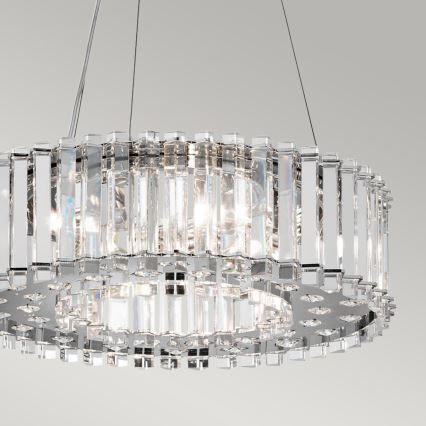 Kichler - Candeeiro suspenso para casa de banho LED CRYSTAL SKYE 6xG9/3W/230V IP44