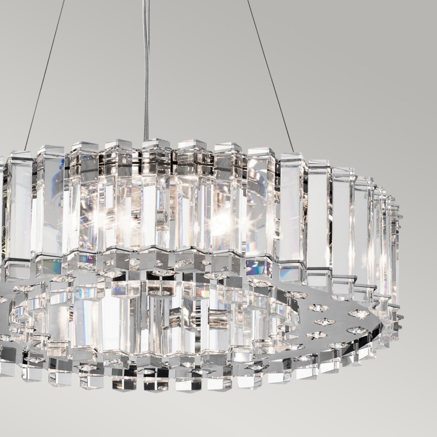 Kichler - Candeeiro suspenso para casa de banho LED CRYSTAL SKYE 8xG9/3W/230V IP44