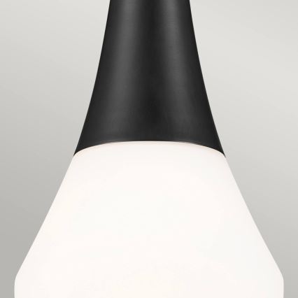 Kichler - Lustre em haste DEELA 1xE27/60W/230V Ø 17,8 cm preto