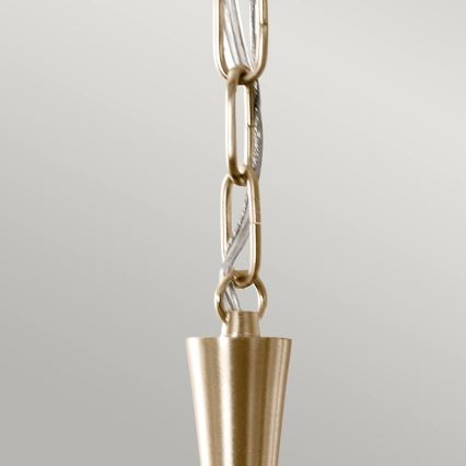 Kichler - Candeeiro suspenso DELAROSA 1xE27/60W/230V preto/latão