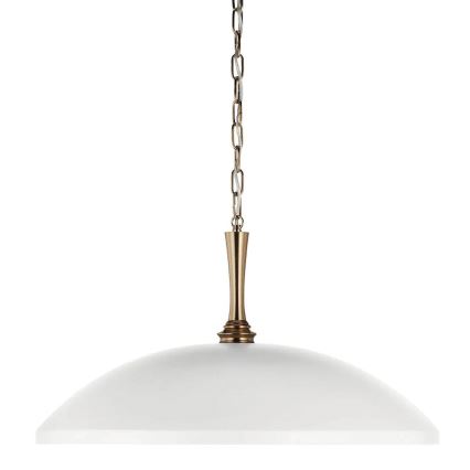 Kichler - Candeeiro suspenso DELAROSA 1xE27/60W/230V branco/latão