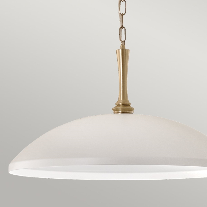 Kichler - Candeeiro suspenso DELAROSA 1xE27/60W/230V branco/latão