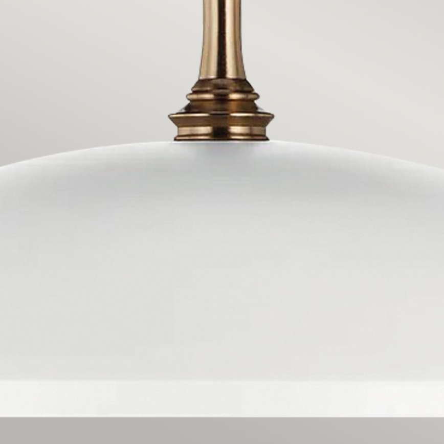 Kichler - Candeeiro suspenso DELAROSA 1xE27/60W/230V branco/latão