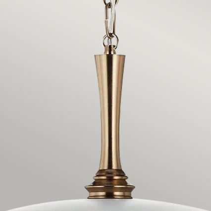 Kichler - Candeeiro suspenso DELAROSA 1xE27/60W/230V branco/latão