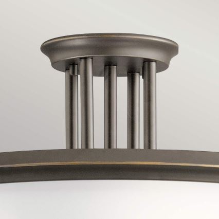 Kichler - Candeeiro integrado DREYFUS 3xE27/60W/230V bronze
