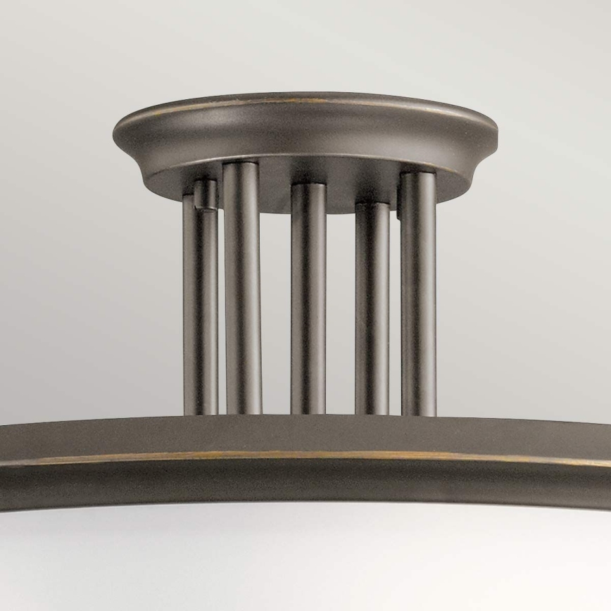 Kichler - Candeeiro integrado DREYFUS 3xE27/60W/230V bronze