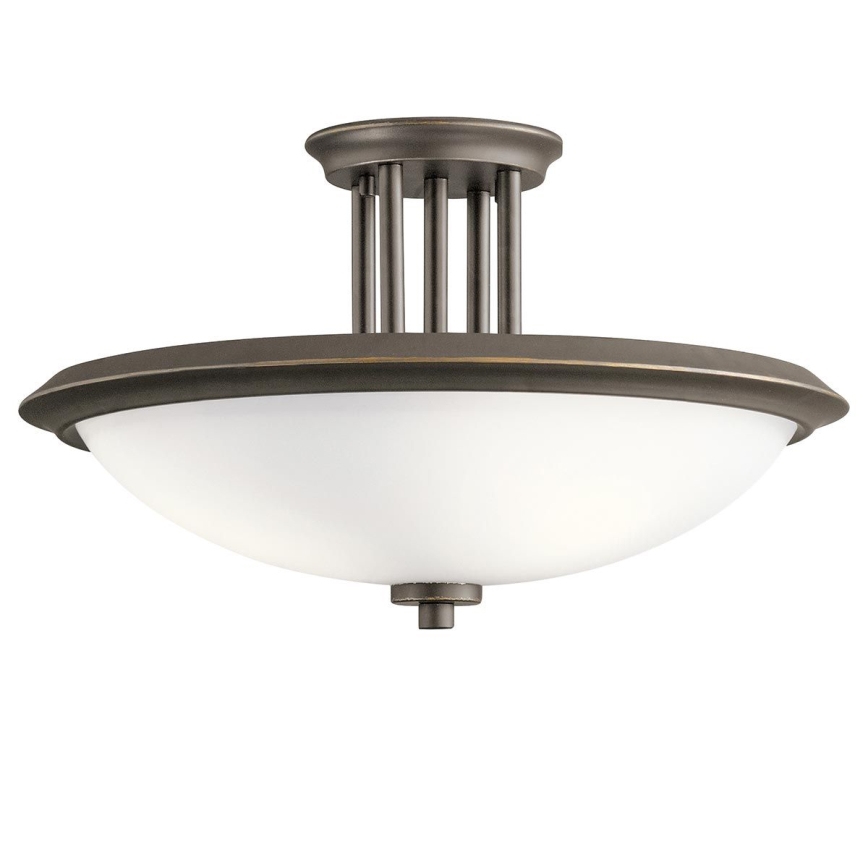 Kichler - Candeeiro integrado DREYFUS 3xE27/60W/230V bronze