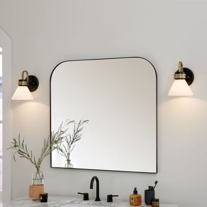 Kichler - Candeeiro de parede LED para casa de banho FARUM 1xG9/3W/230V IP44 preto/latão