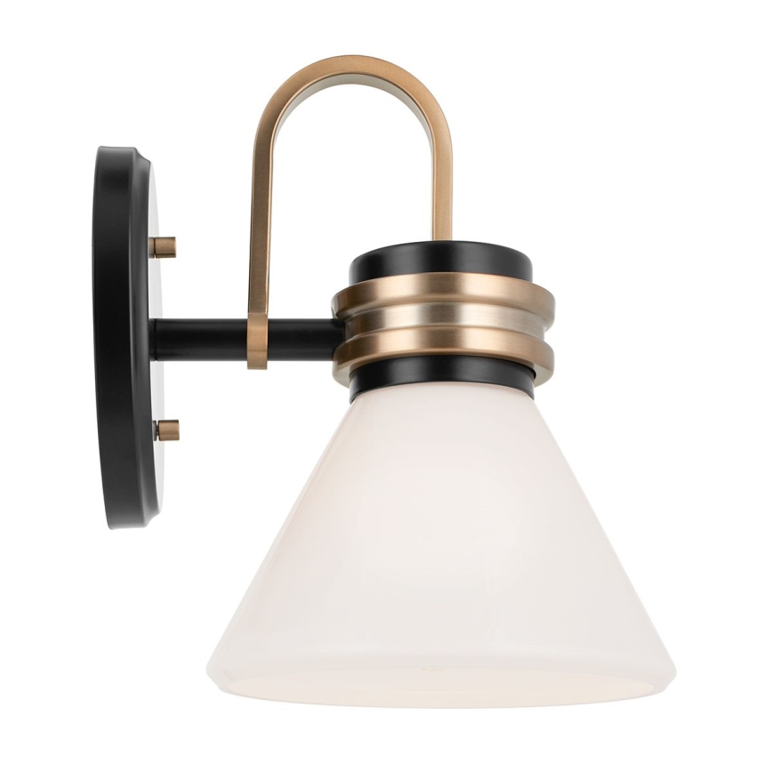 Kichler - Candeeiro de parede LED para casa de banho FARUM 1xG9/3W/230V IP44 preto/latão
