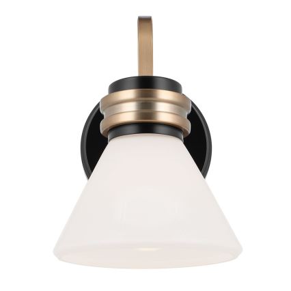 Kichler - Candeeiro de parede LED para casa de banho FARUM 1xG9/3W/230V IP44 preto/latão