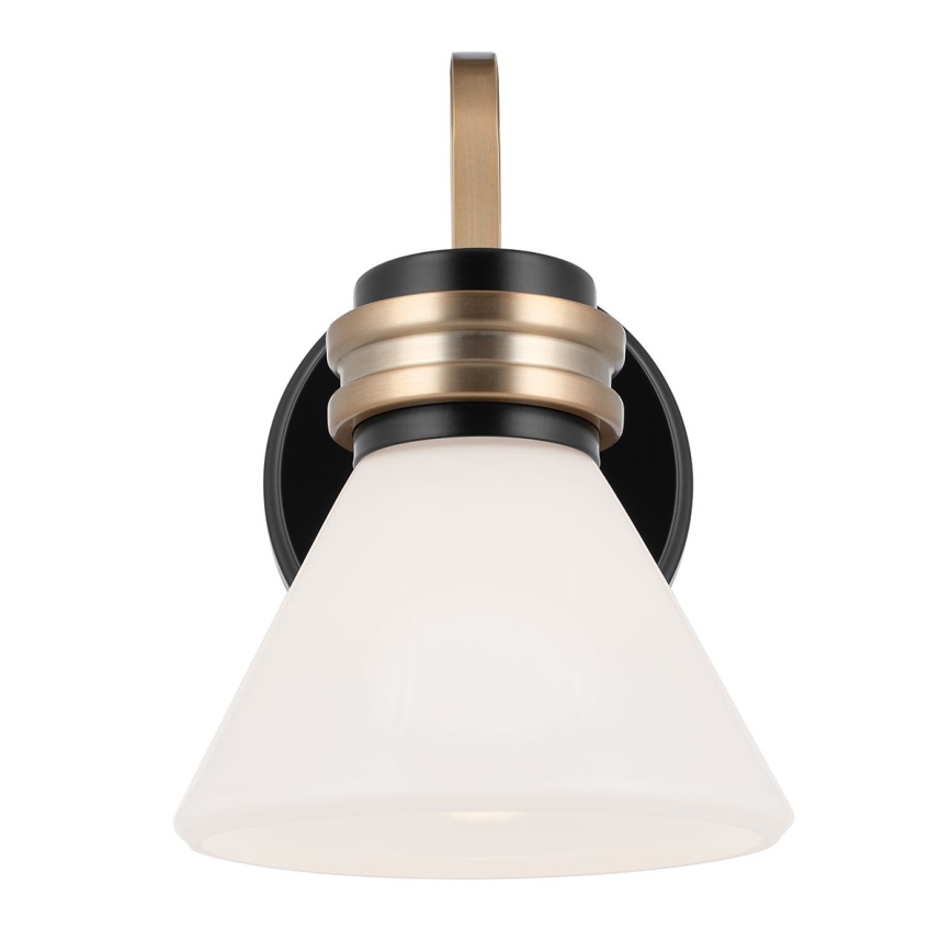 Kichler - Candeeiro de parede LED para casa de banho FARUM 1xG9/3W/230V IP44 preto/latão