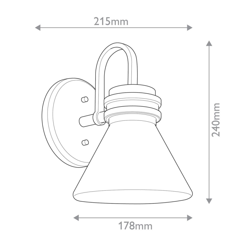Kichler - Candeeiro de parede LED para casa de banho FARUM 1xG9/3W/230V IP44 preto/latão