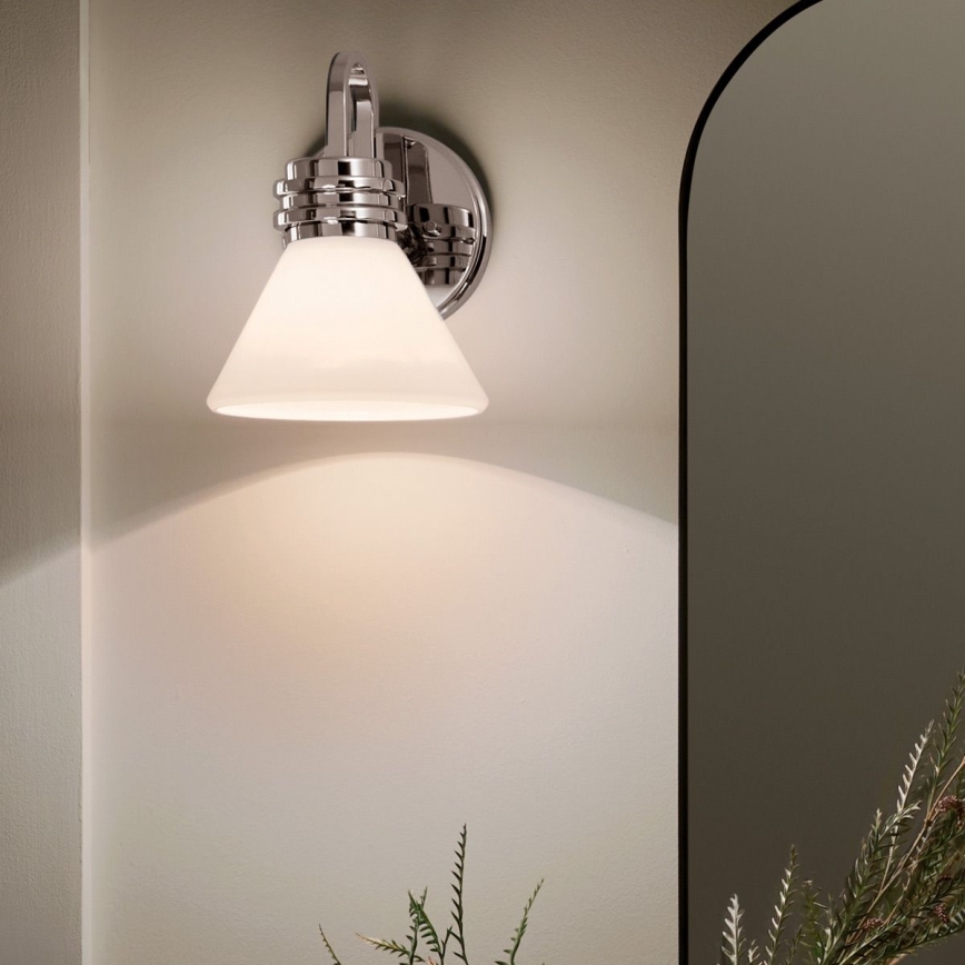 Kichler - Candeeiro de parede LED para casa de banho FARUM 1xG9/3W/230V IP44 cromado brilhante
