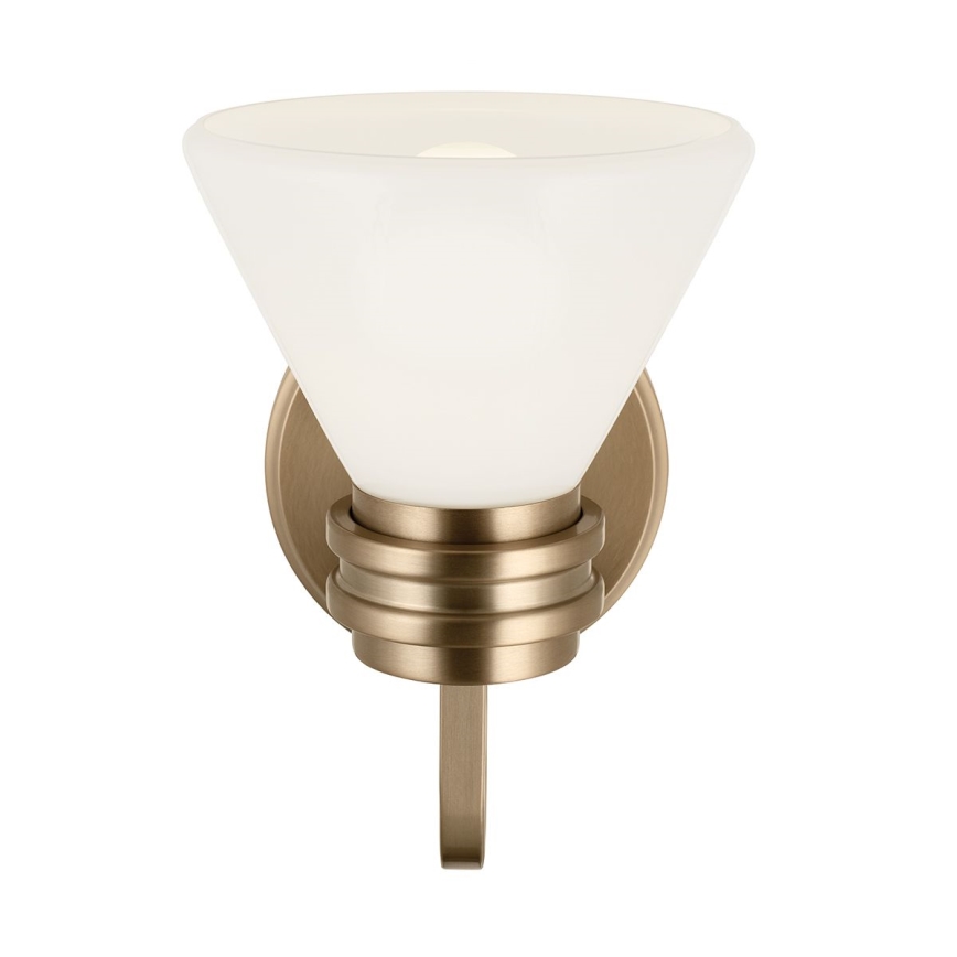 Kichler - Candeeiro de parede LED para casa de banho FARUM 1xG9/3W/230V IP44 latão