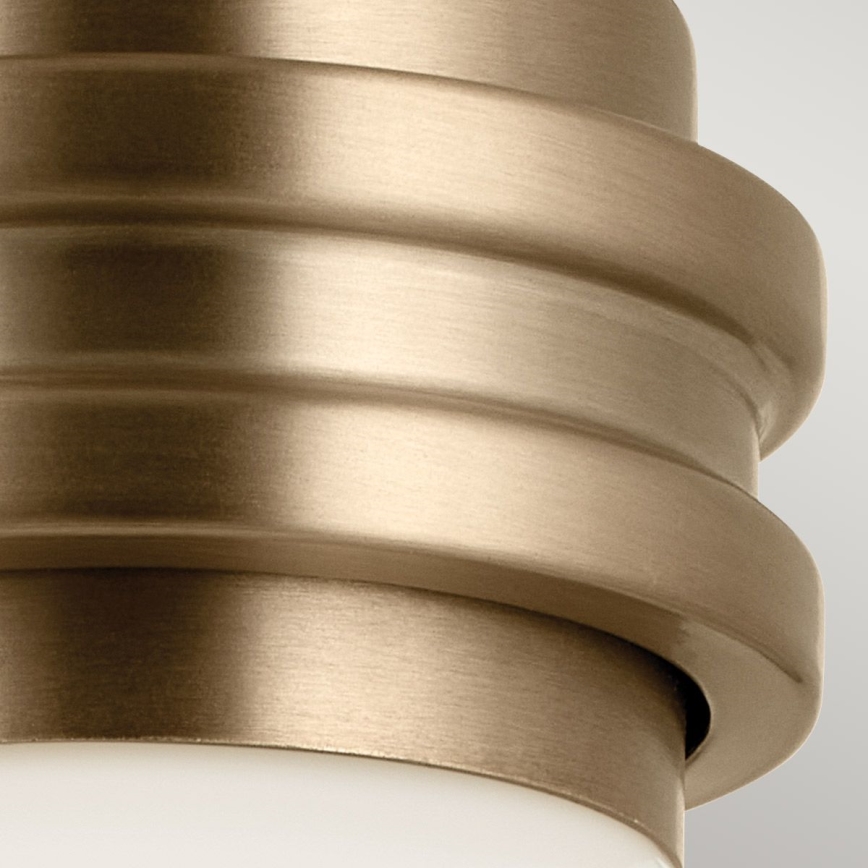 Kichler - Candeeiro de parede LED para casa de banho FARUM 1xG9/3W/230V IP44 latão