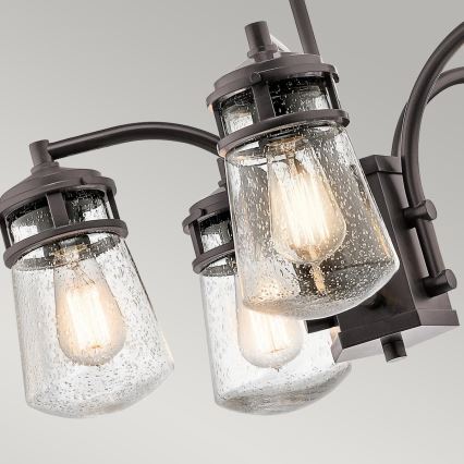 Kichler - Candeeiro para exterior num poste LYNDON 5xE27/60W/230V IP44