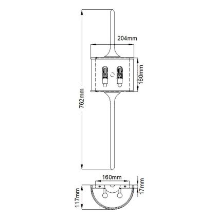 Kichler - Iluminação de parede de casa de banho LED 2xG9/3,5W/230V IP44