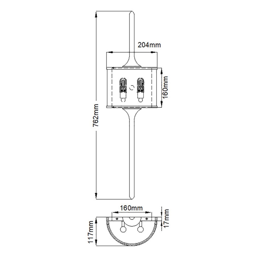 Kichler - Iluminação de parede de casa de banho LED 2xG9/3,5W/230V IP44