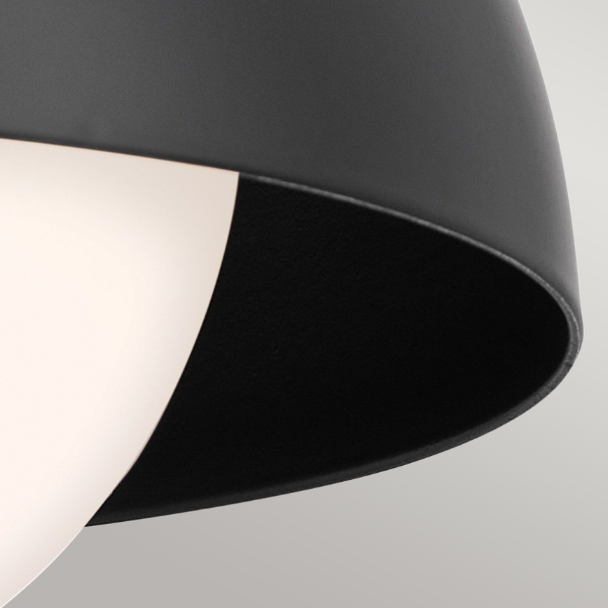 Kichler - Candeeiro de parede NIVA 1xE27/40W/230V preto