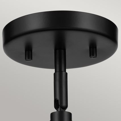 Kichler - Candeeiro de parede NIVA 1xE27/40W/230V preto