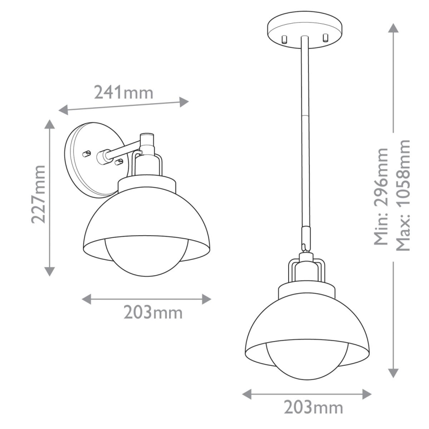 Kichler - Candeeiro de parede NIVA 1xE27/40W/230V preto