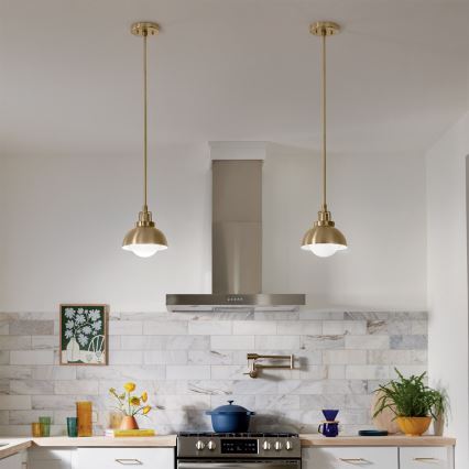 Kichler - Candeeiro de parede NIVA 1xE27/40W/230V latão