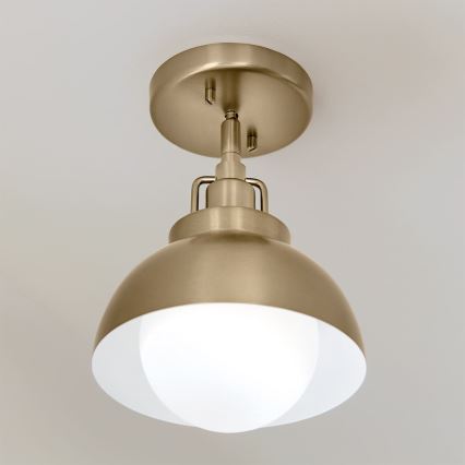 Kichler - Candeeiro de parede NIVA 1xE27/40W/230V latão
