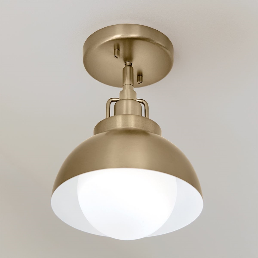 Kichler - Candeeiro de parede NIVA 1xE27/40W/230V latão