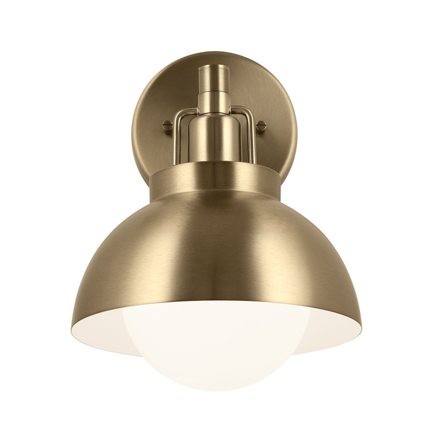Kichler - Candeeiro de parede NIVA 1xE27/40W/230V latão