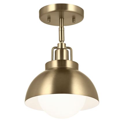 Kichler - Candeeiro de parede NIVA 1xE27/40W/230V latão